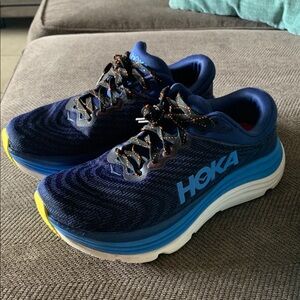 Hoka Men's gaviota 5 Navy and Sky Blue Athletic Shoes sz 8D